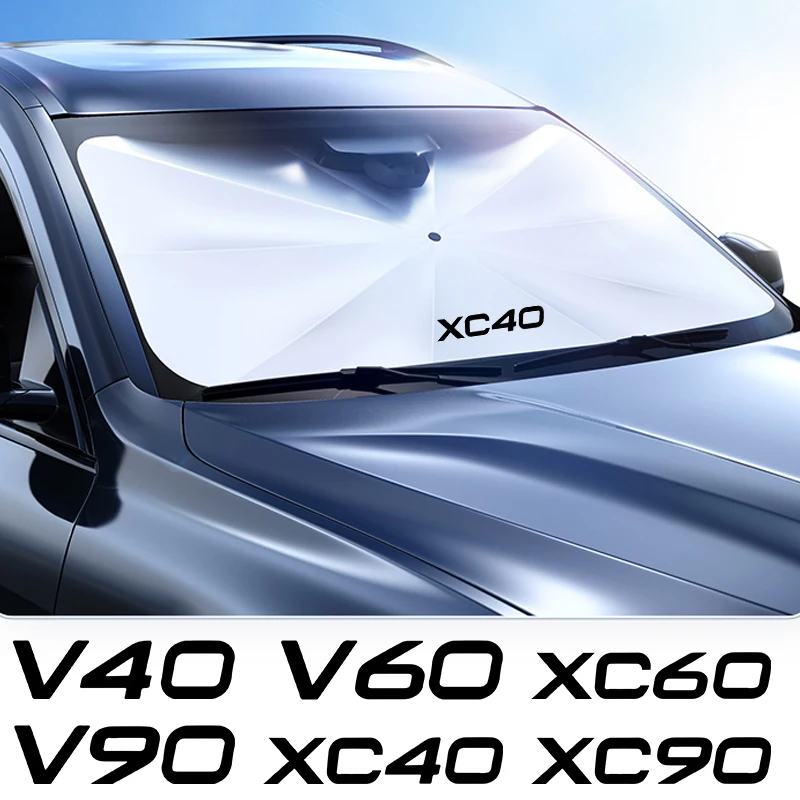 Car Front Sunshade Car Windshield Sunshade For Volvo XC90 XC60 C30 T6 S60 C70 XC40 V40 XC70 V60 V50 S80 S40 AWD V90 S90 car sunshade windshield sunshade windshield sun shade