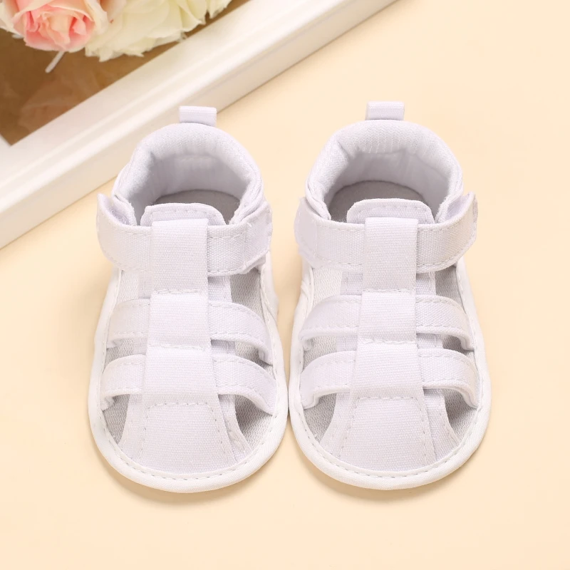 Newborn Toddler Shoes Baby Soft Soled Sandals Lace Soft Soled Shoes Beach Shoes  Slippers Non Slip Sandals 0-18M First Walkers