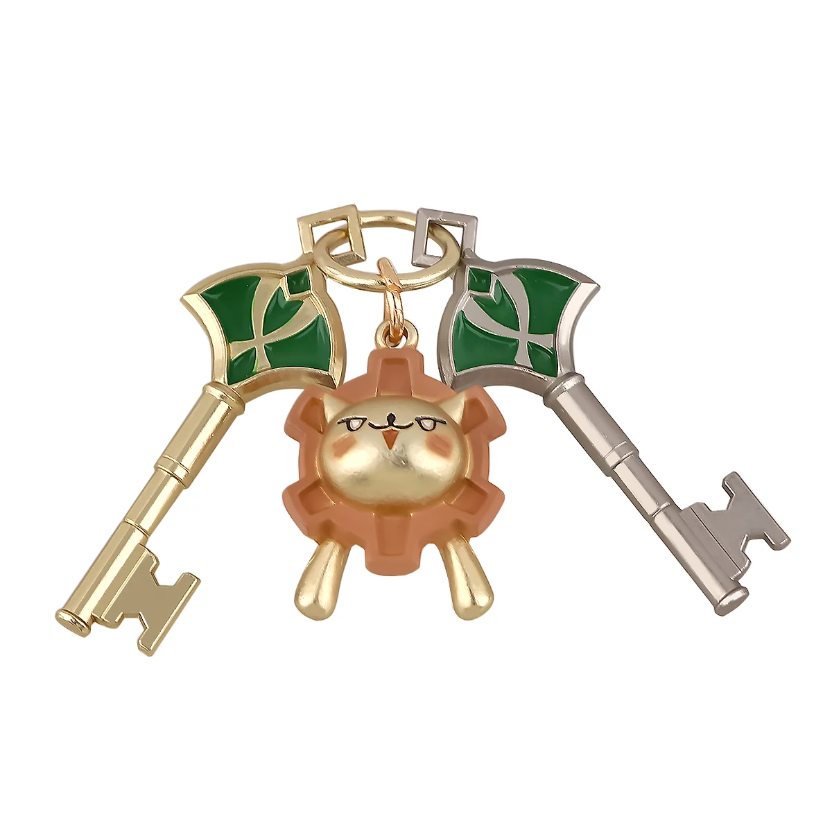 

3 Pcs/set Genshin Impact Game Keychain Anime Pendant Keyrings Cute Lion Animal Car Motorcycle Key Chain Accessories Gift