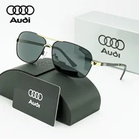 Audi Brand Polarized Driving Sunglasses Luxury Square Pilot Sun Glasses Anti-Glare Navigator Eyewear UV Goggles for Car Owners