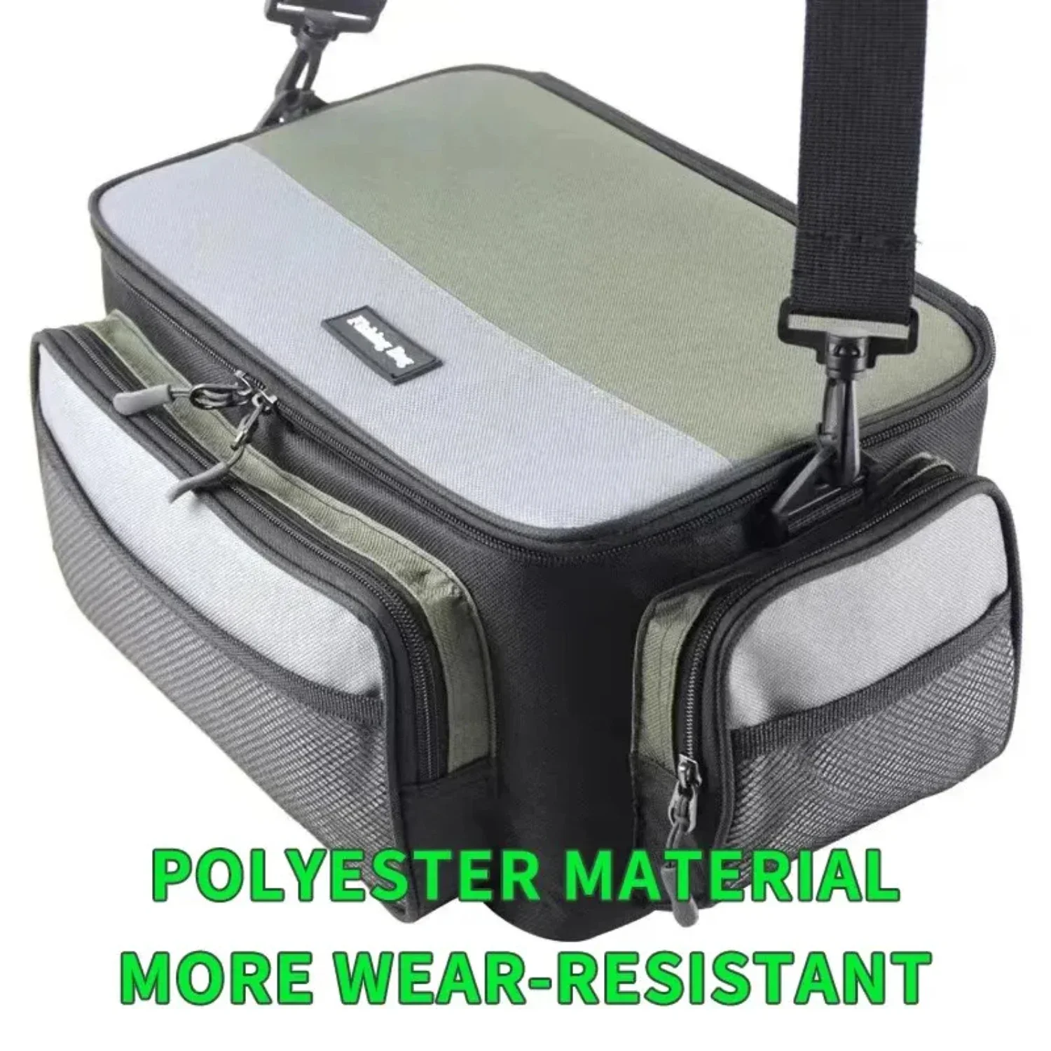Multi-Functional Luya Fishing Oxford Cloth Waterproof Wear-Resistant Fishing Crossbody Fishing Gear Fanny Pack