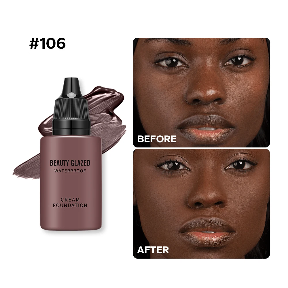 Flawless All Day: 9-Shade Waterproof Full-Coverage Concealer Foundation