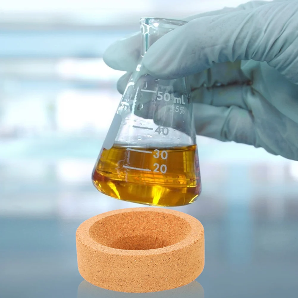 

Flask Cork Stand Flask Support Cork Stand Base Laboratory Flask Cork Mat Ring Holder