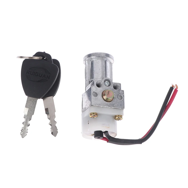 1 Set Bigger Head Type Electric Bicycle Ignition On/Off Key Switch Heavy Load E-bike Li-ion Battery Casing Lock electric bicycle key switch
