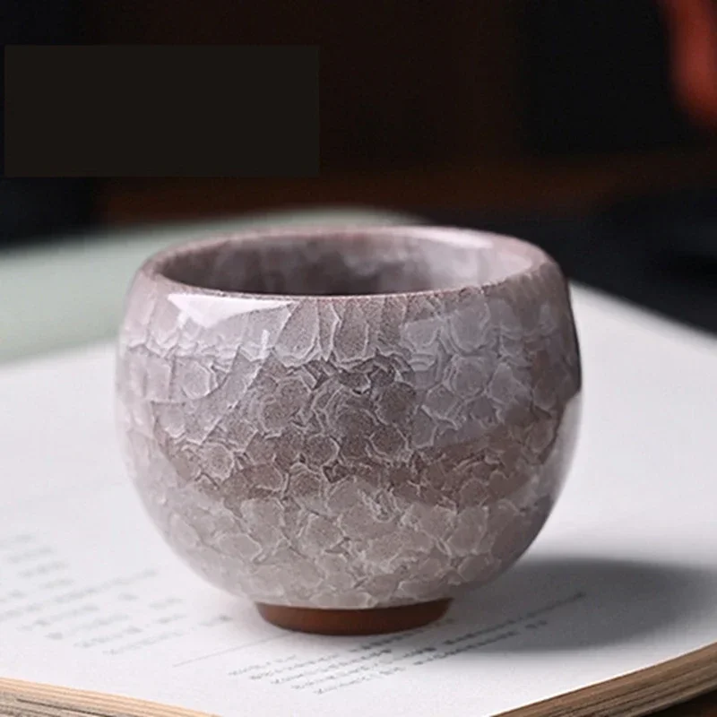 Ice Cracking Style Ceramic Tea Cup Pottery Espresso Coffee Cups Porcelain Kung Fu Teacup Ceramics Cute Cup 1pc ceramic coffee cup set