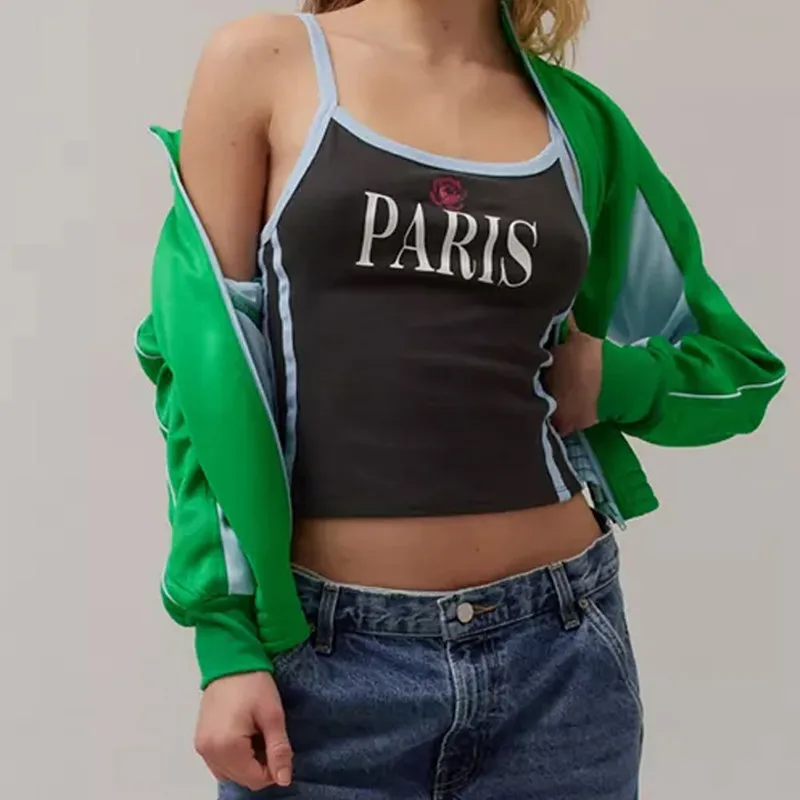 Y2K blouse Gothic punk baby letter printed T-shirt Y2K clothing aesthetics girl slim