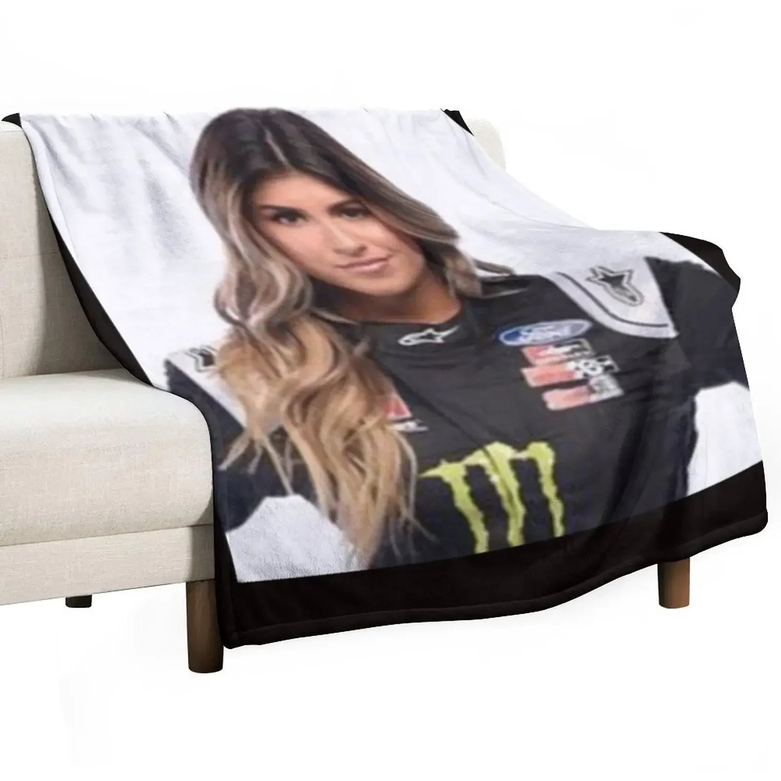 

Hailie Deegan - Poster Throw Blanket Soft Beds Warm warm for winter Blankets