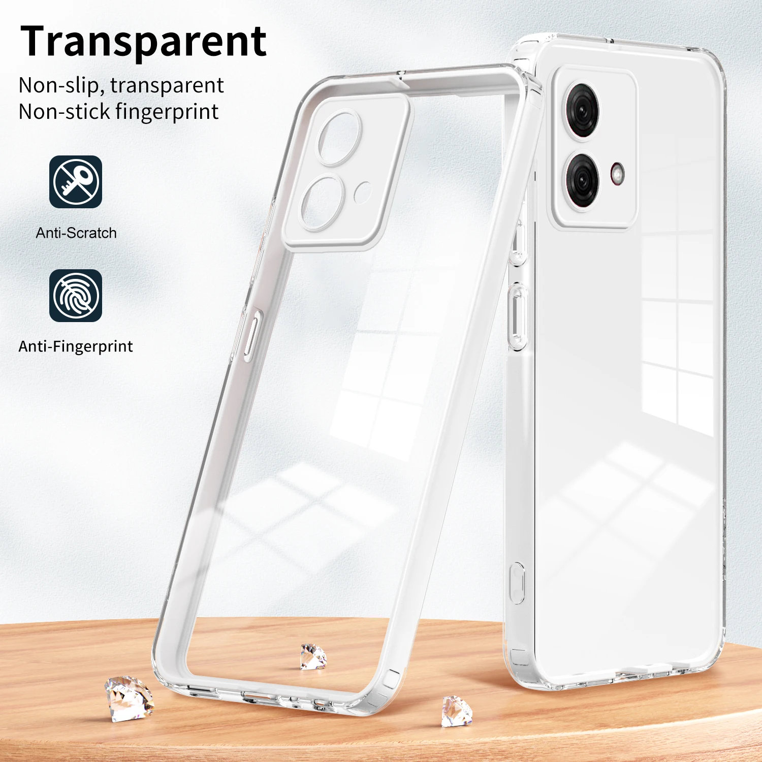 for Motorola Moto G84 G 84 Case 3 IN 1 Frame Clear Luxury Shockproof Soft  Edges Hard Cute Phone Cover MotorolaMotoG84 XT2347 - AliExpress