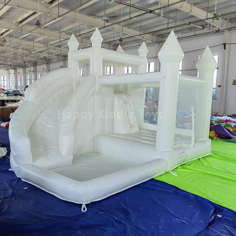 

Commercial PVC White Bounce House Water Slide Combo Bounce House Inflatable Bouncer Jumping Castle For Kids