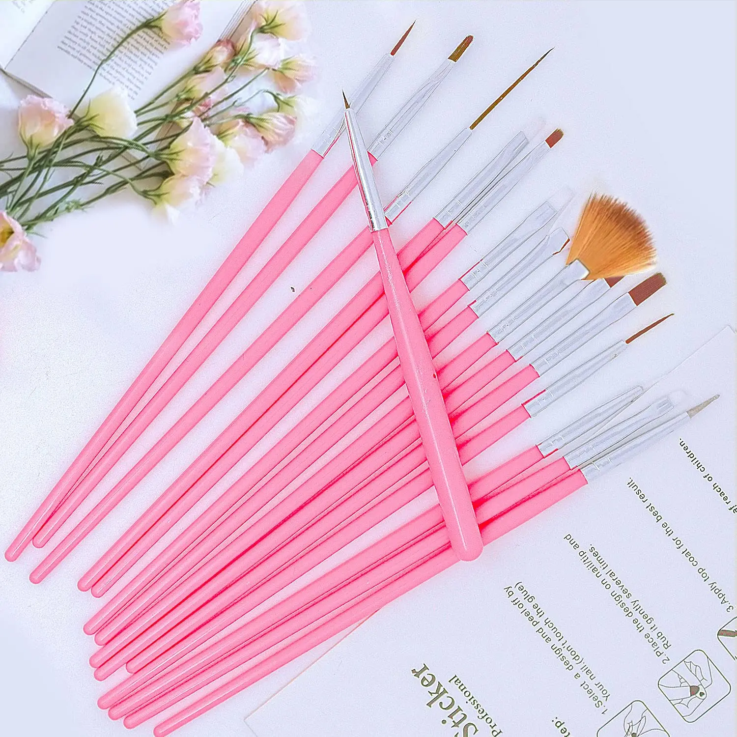 Professional Nail Art Brush Set and Accessories Kit
