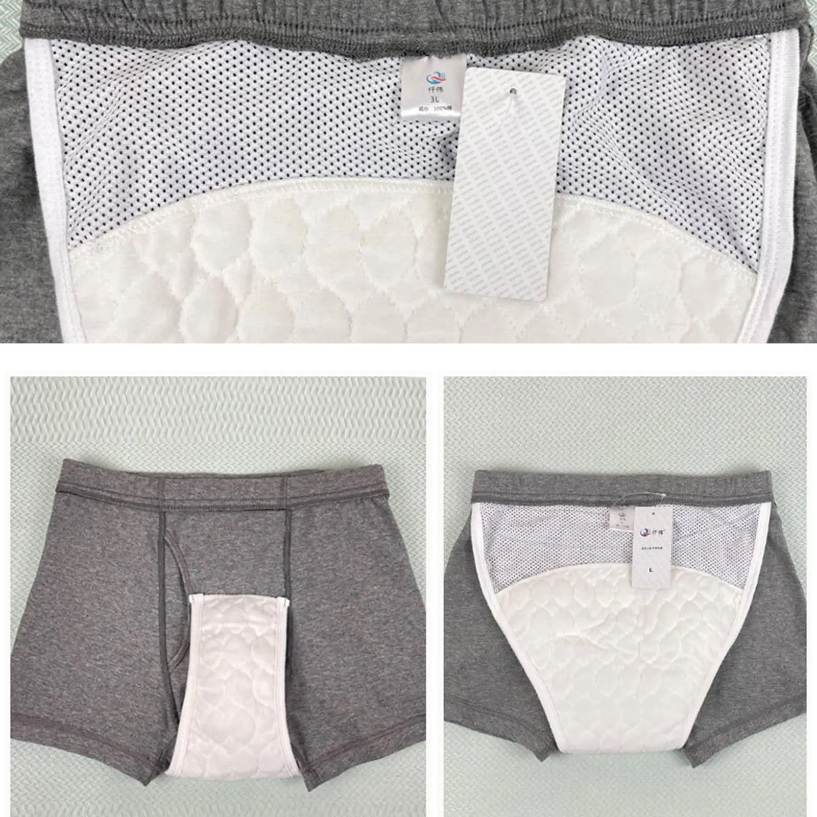 Mannen Luier Broek Wasbaar Zacht Lekvrij Super Absorberend
