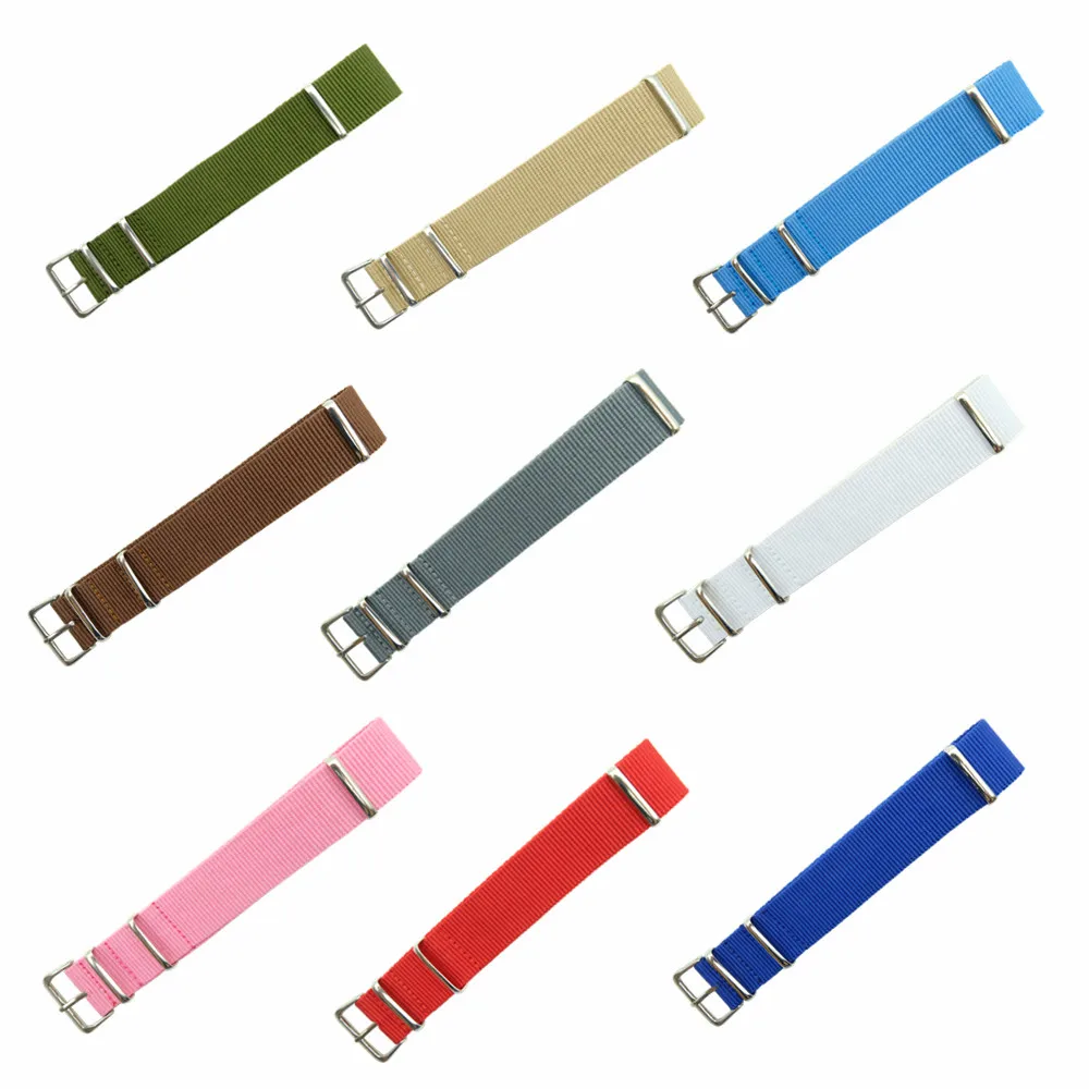 

20mm 18mm Watchband For Nylon 007 Military Casual Watch Strap Waterproof Army Sport Watch Band