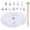 24Pcs Nail Pendants DIY Set with Dangle Nail Charm Piercing Tool Hand Drill nail charm nail pendant 3