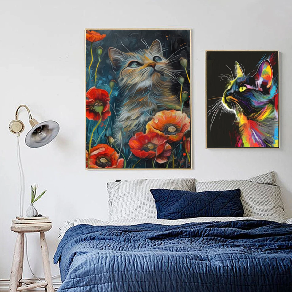 Painting By Numbers Kits Oil Picture By Numbers Painting By Numbers SDOYUNO Paint By Numbers Cat Animals Oil Acrylic Paints Kits