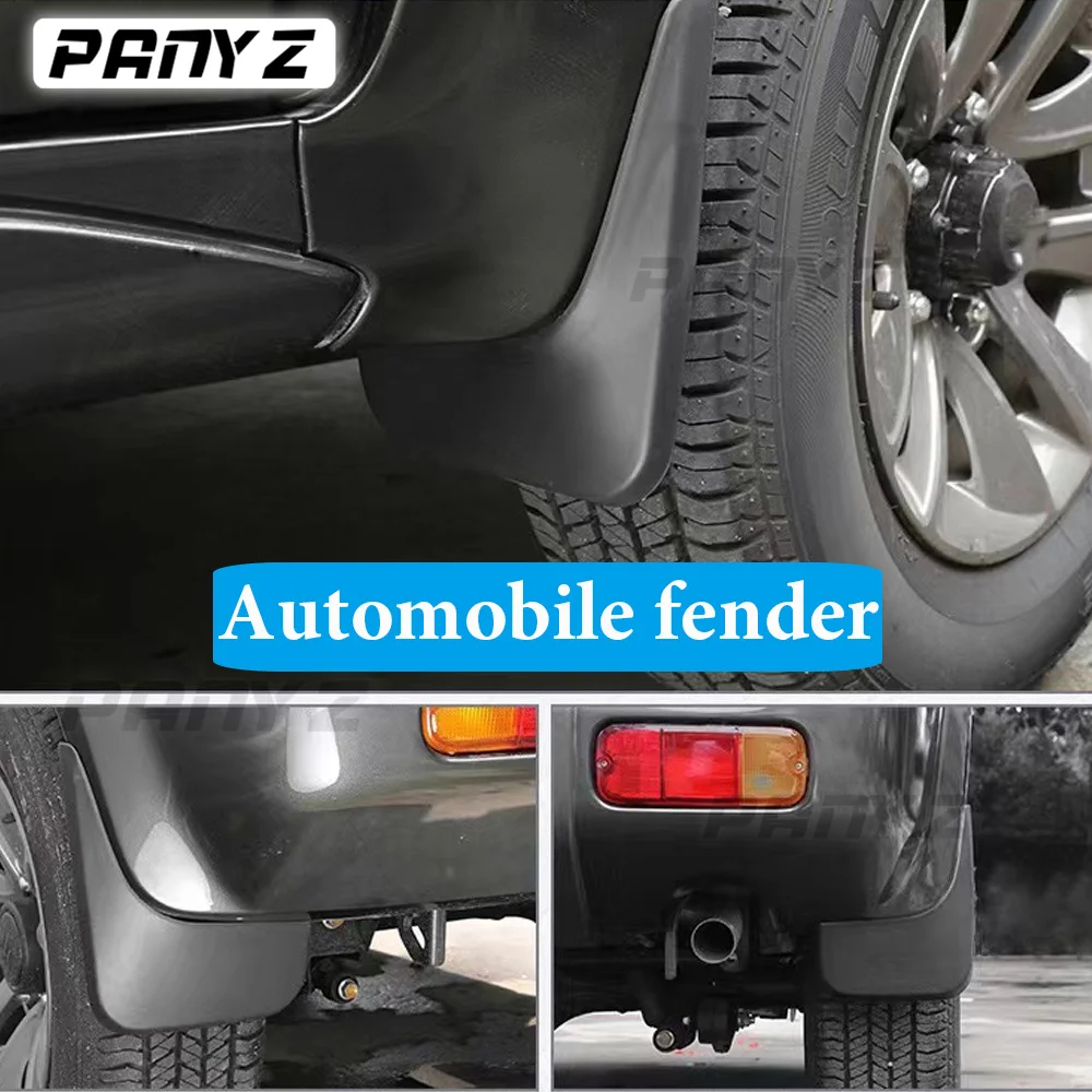 Kit 4 Garde-Boue Pour Suzuki Jimny 2019-2023 – Noir, Plastique Résistant, Anti-Éclaboussures