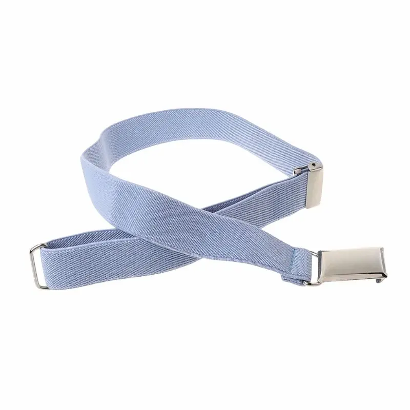 Children Kids Solid Color Unisex Canvas Belts Boys Girls Elastic Belt Adjustable