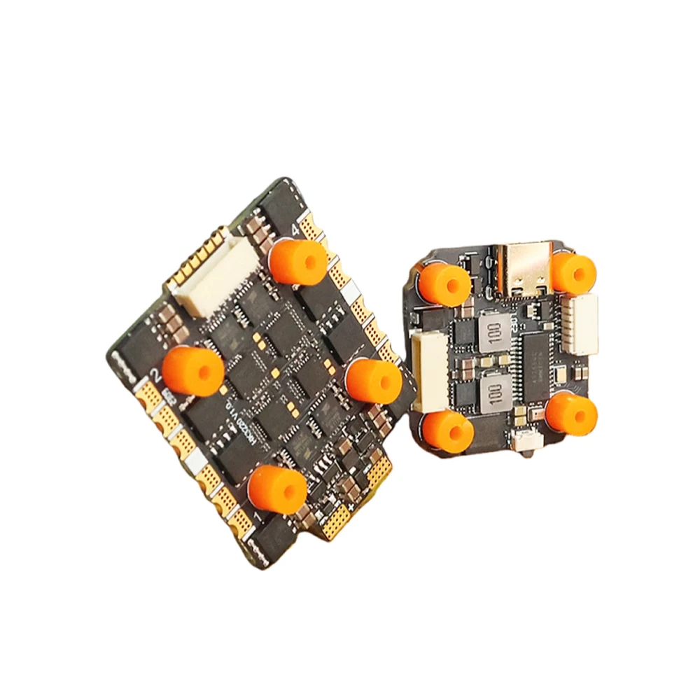 Drone F7 Mini avec ESC 35A-65A, contrôleur de vol FPV, connecté à une batterie LiPo
