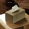 Nordic Italy Style Tissue Box Light Luxury Cream Style Home Paper Box Creative Table Desktop Napkins  Face Towels Storage Box 1