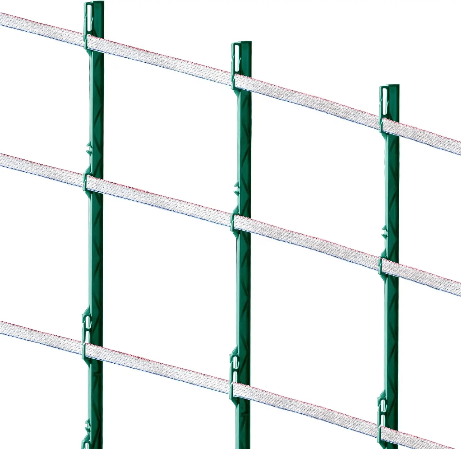 Electric Fence Rope 4 Rolls Electric Fence Poly Tape - 40mm Wide, White, 200m Per Roll, 8 Conductor (Agri-Supply WT40) Electric Fence Poly Wire - Foto 2