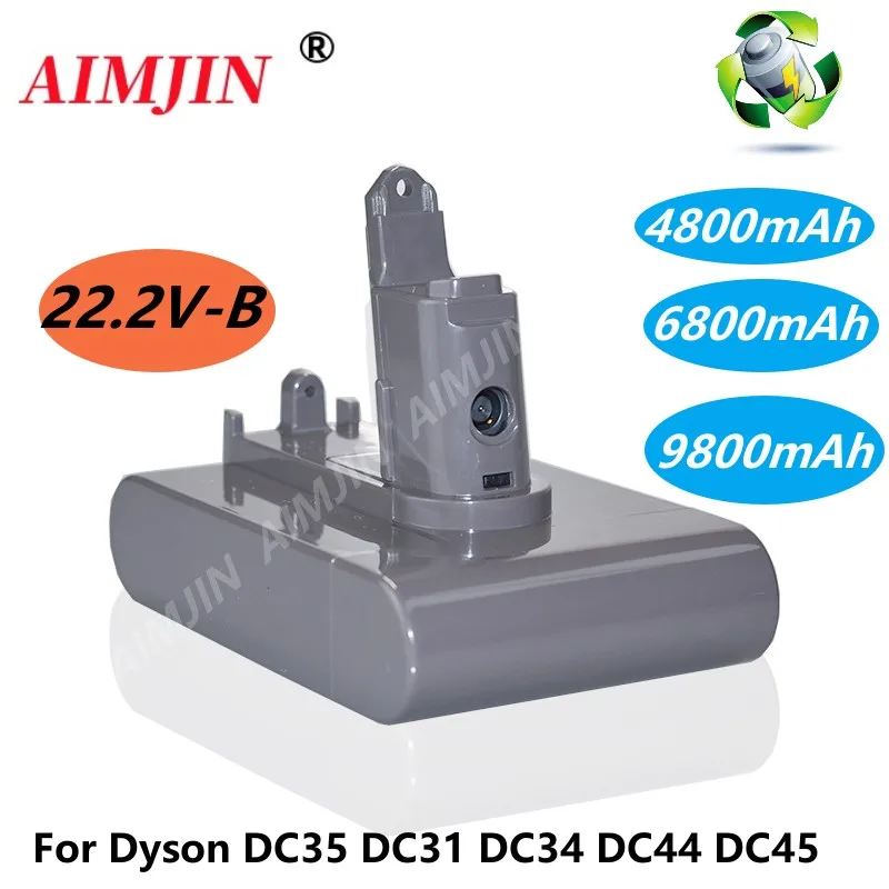 Dc31 Type-B Muslimb/6.8/9.8Ah Batteria Per Vuoto Agli Ioni Di Litio Per Dyson Muslimatex Dc34 Dc44 Animal Dc56 Dc57 (Solo Misura Tipo B)