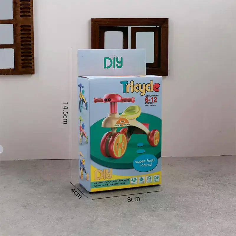 Realistic Miniature Dollhouse Tricycle Ornament