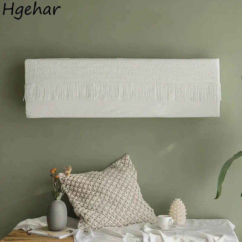 Wall Mounted Air Conditioner Covers Tassel Europe Style White Ins Wall mounted air conditioner covers tassel europe style white ins