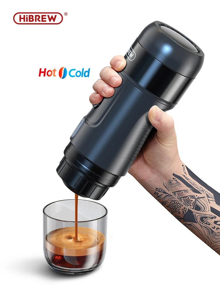 Coffee Maker Espresso Maker HiBREW Portable Coffee Machine for Car & Home DC12V Expresso Coffee Maker Fit Nexpresso Dolce Pod Capsule Powder H4A Plus