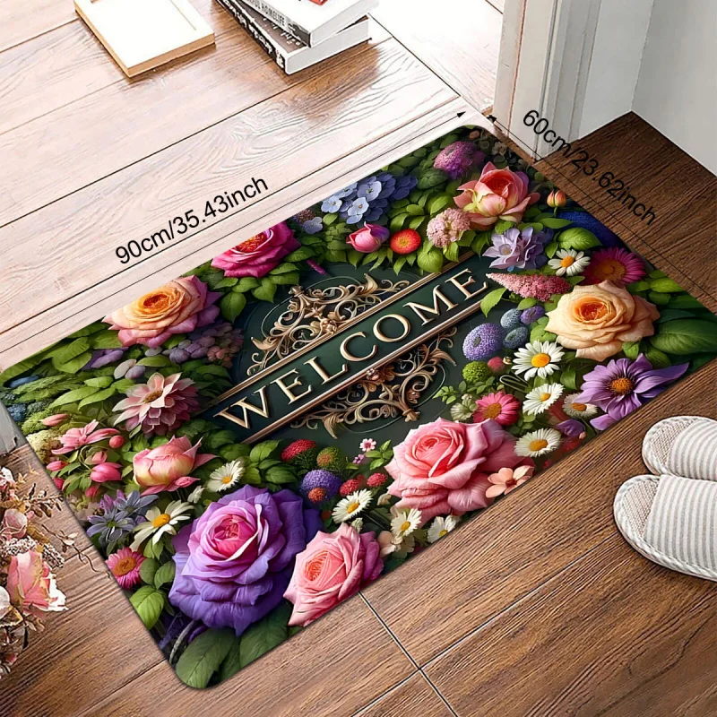 Tappetino da bagno a tre pezzi Set Flanella Cerchio a rilievo