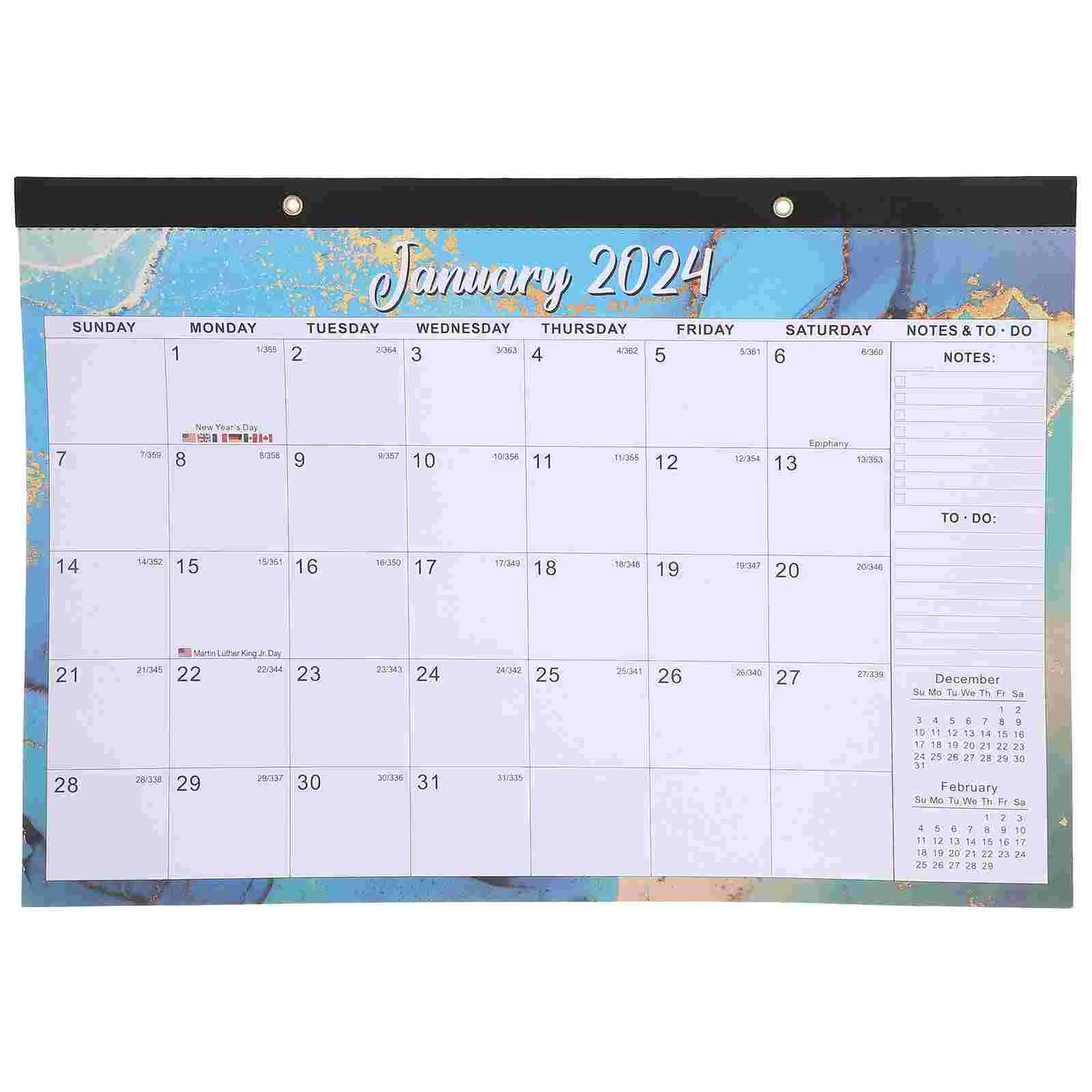 

Office Calendar English Hanging Calendar Note Wall Hanging Calendar Office Accessory