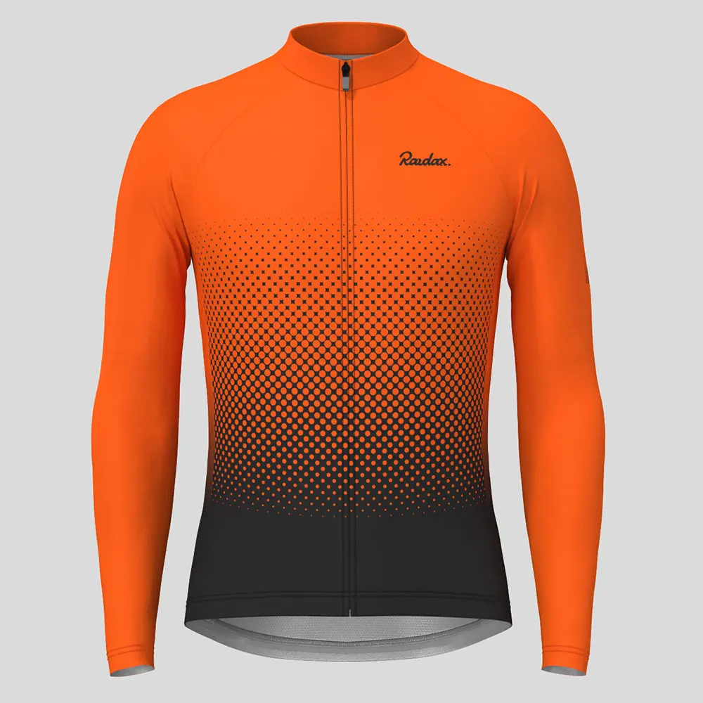 Maillot de Cyclisme Homme Manches Longue Eté + Cuissard à Vélo Ensemble