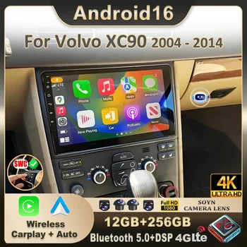 Radio Multimedia para Auto Android 16 para Volvo XC90 2004-2014, Reproductor de Video, Navegación GPS, Estéreo 2 Din, WiFi 5G, Unidad Principal Estéreo 1
