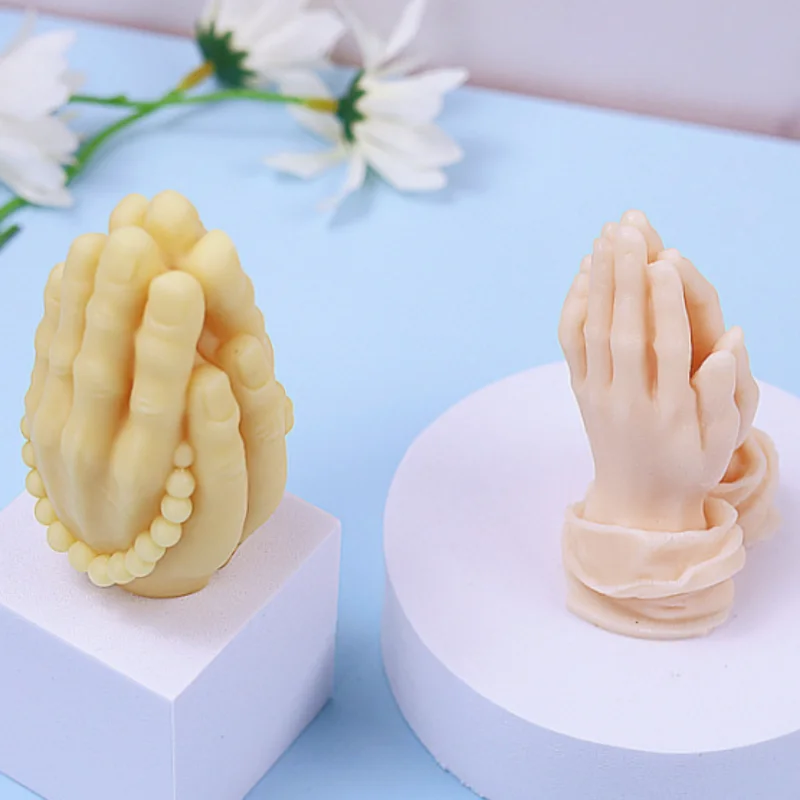 Prayer Hand Candle Mold 6