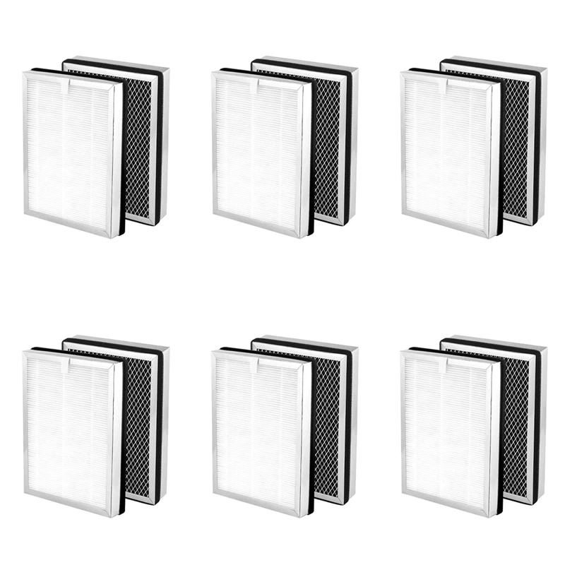 

HOT!HEPA Filter Replacement For Medify MA-25 Air Purifier 12-Pack 3 In 1 Filtration True HEPA H13 Filter Pre-Filter