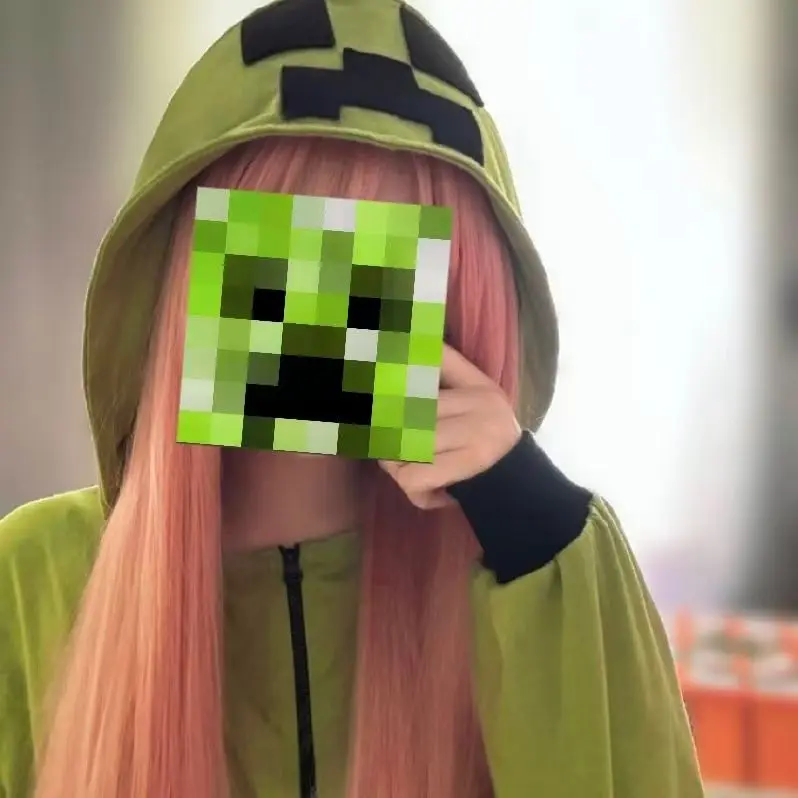 Game Jj Monster Creeper MC Costume Adult for Adolescent Clothing