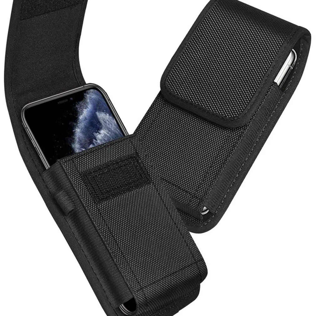 

2023Tactical Cell Phone Pouch Holster with Free D Buckle Protable Wallet Card Waist Pack Outdoor Sports Nylon Carrying Case