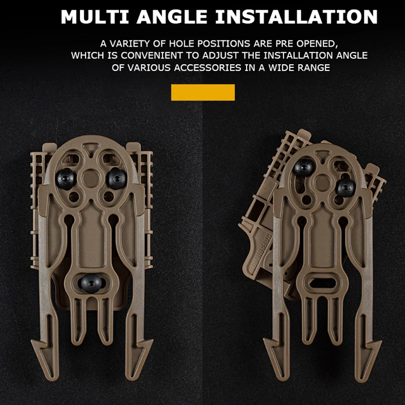 MOLLE Accessory Locking Fork System Tactical Pistol Holster Mount Platform with QLS 19 22 Hunting Holster accessories 6