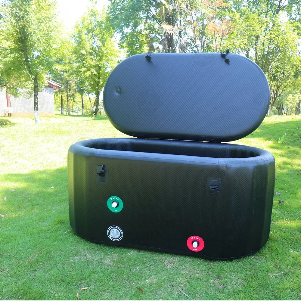 Vasca Ghiaccio Norvida Per Terapia Fredda - Portatile Con Coperchio, Per Esterno - Foto 12