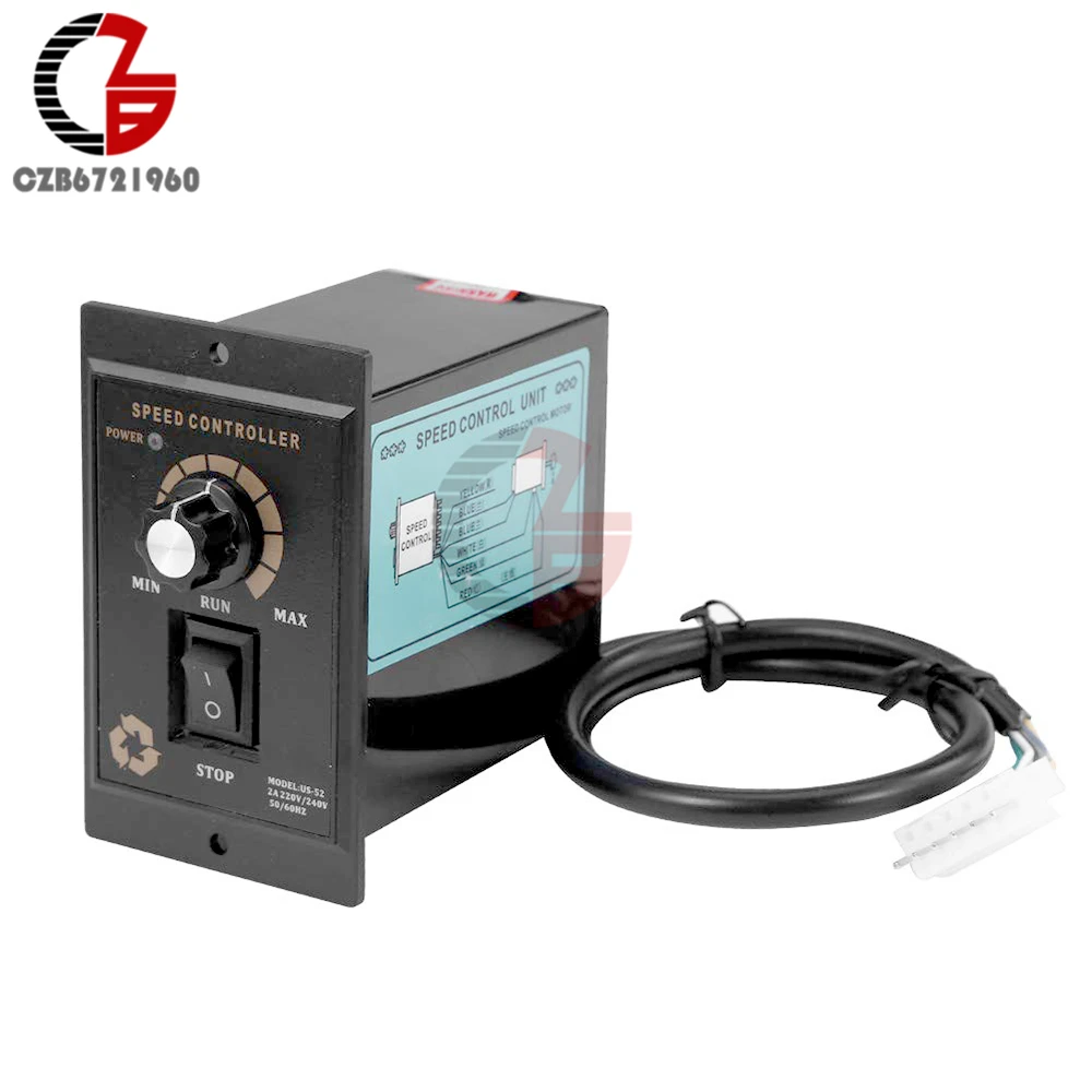 400W Voltage Regulator Ac 220V Speed Controller Gear Motor Smooth Soft Start Brushless Motor Speed Control Power Regulator 1700R 400W Voltage Regulator Ac 220V Speed Controller Gear Motor Smooth Soft Start Brushless Motor Speed Control Power Regulator 1700R