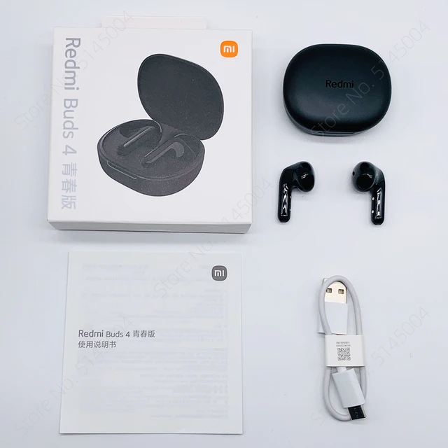 Xiaomi-auriculares inalámbricos Redmi Buds 4 Lite, cascos TWS con Bluetooth  5,3, cancelación de ruido