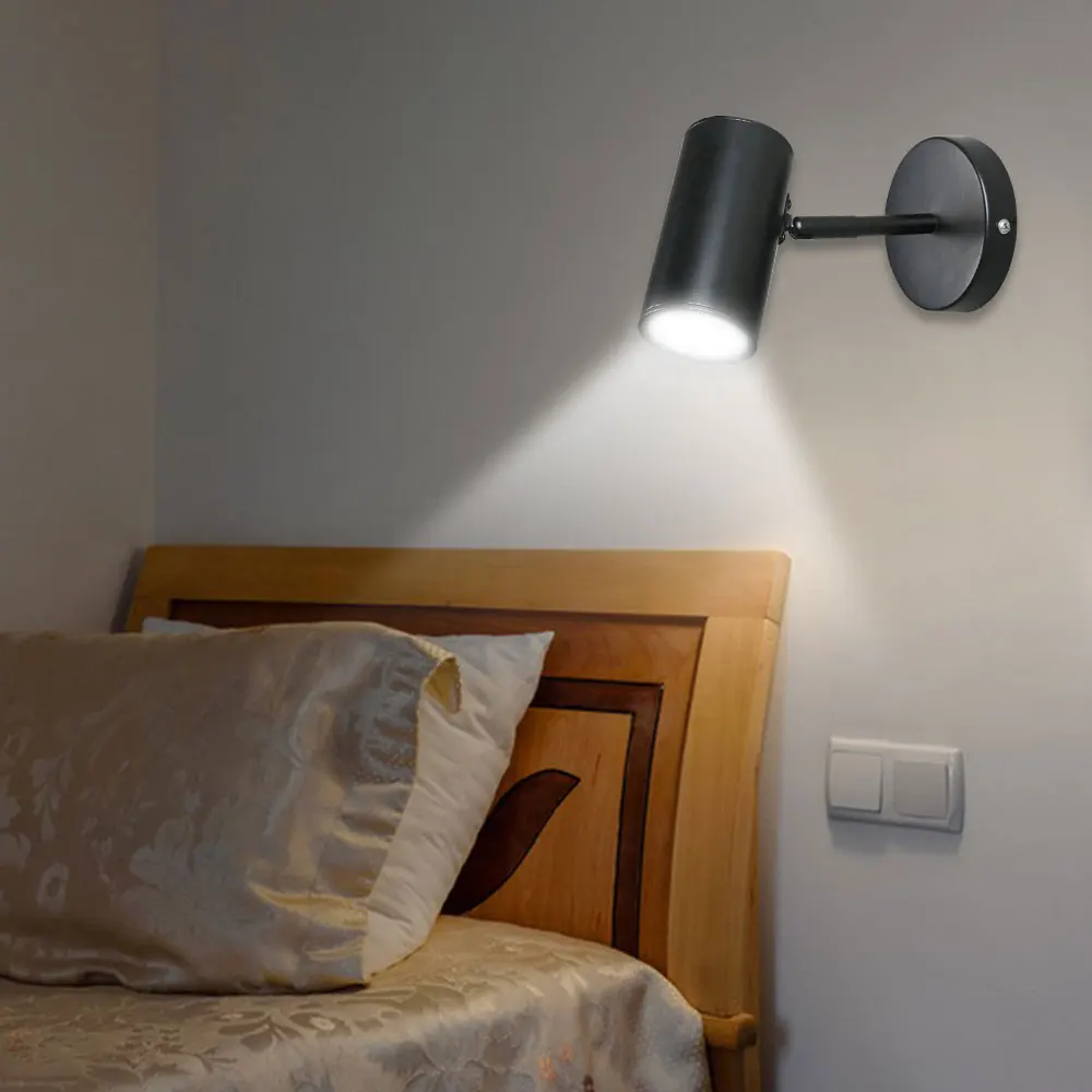 Nordic Modern Wall Lamp Beside Bedroom Adjustable Angle LED Wall Lights Fixtures Living Room Stair Lights Entrance Lighting