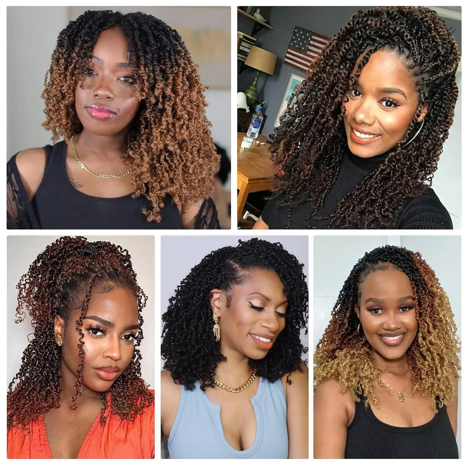 Synthetic Crochet Hair Yanky Passion Twist 30.48 cm