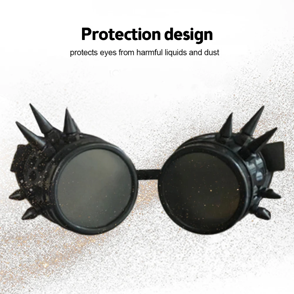 New Steampunk Goggles Welding Vintage Style Punk Glasses Fashion Sunglasses Role Play Five Color Lenses Retro Craftsmanship protective goggles protective glasses protective sunglasses