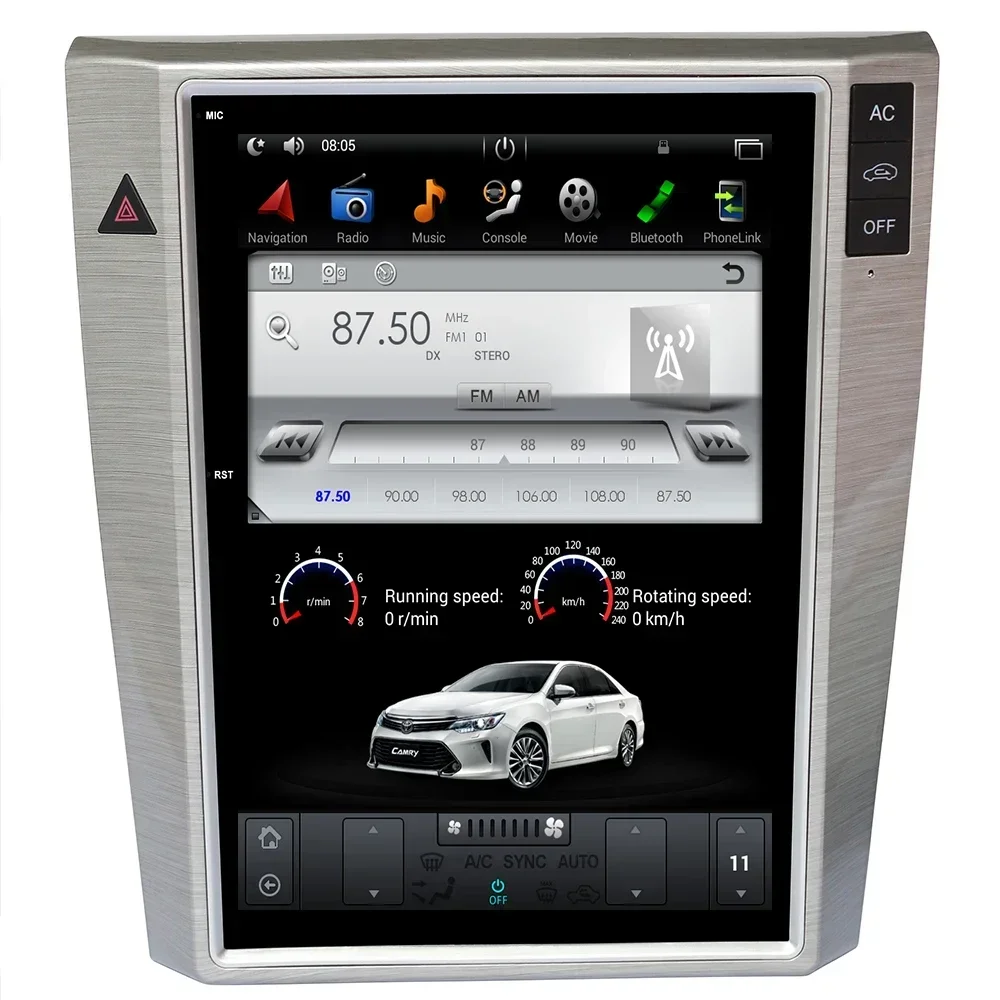 

12.3" PX6 Vertical Tesla Style Android Car DVD GPS Player radio navigation for vw Volkswagen Magotan passat CC 2007+ Camera