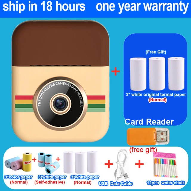 appareil photo enfant,appareil photo instantané,Appareil Photo instantané  pour enfants, avec jouets imprimés, vidéo, Photo numérique, cadeau  d'anniversaire, noël - AliExpress