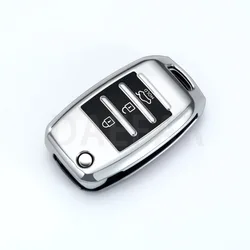 Enhanced TPU Car Key Case Cover (Silver)