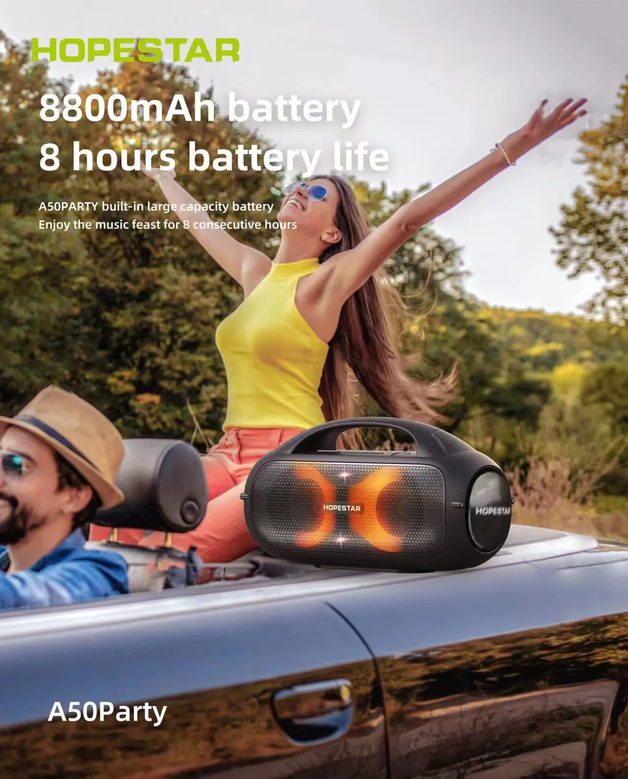 Hopestar A50 party 80W Bluetooth Speaker description image 4