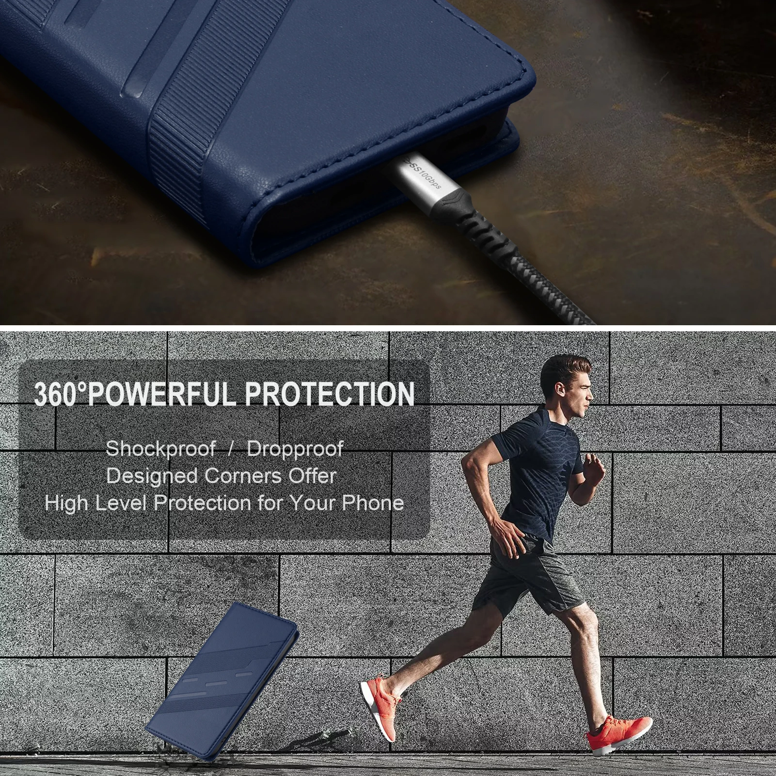 Universal Leather Wallet Flip Case - Premium Phone Cover