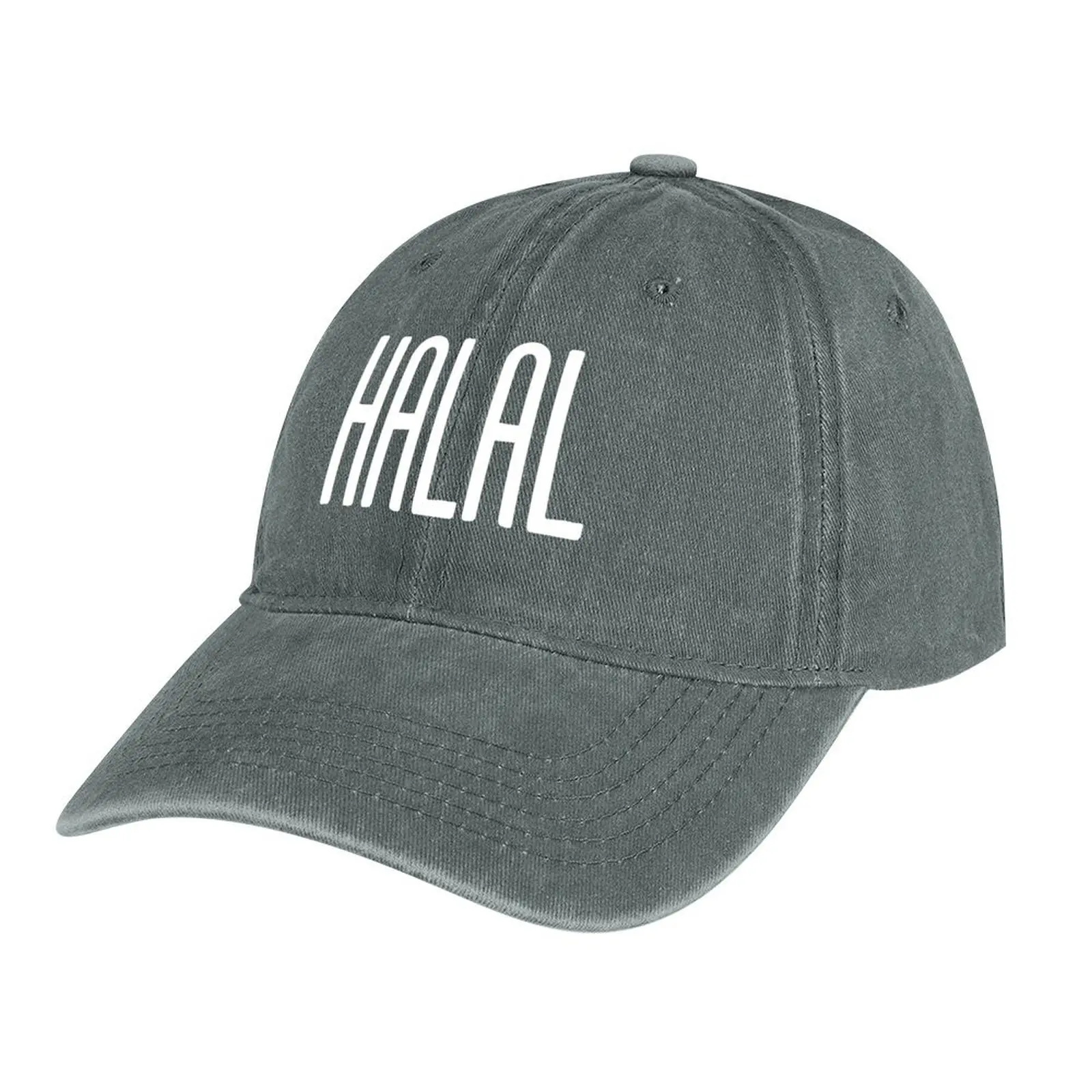 

HALAL text Cowboy Hat foam party Hat Visor Women Men's