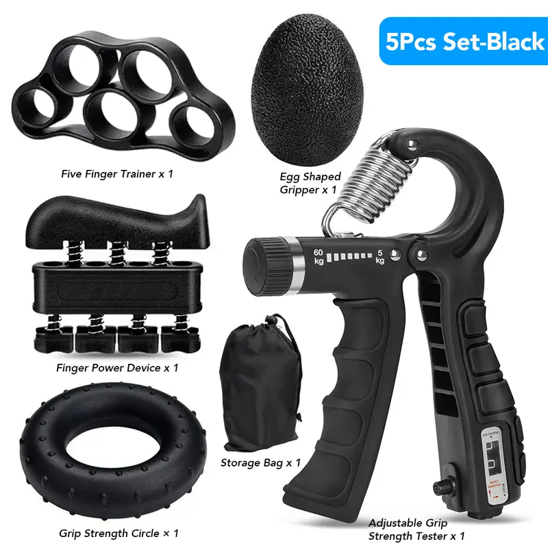5-60Kg Adjustable Heavy Hand Gripper Fitness Hand Exerciser Grip Wrist Training Finger Gripper Hand Strengthener for Patient - Image 11