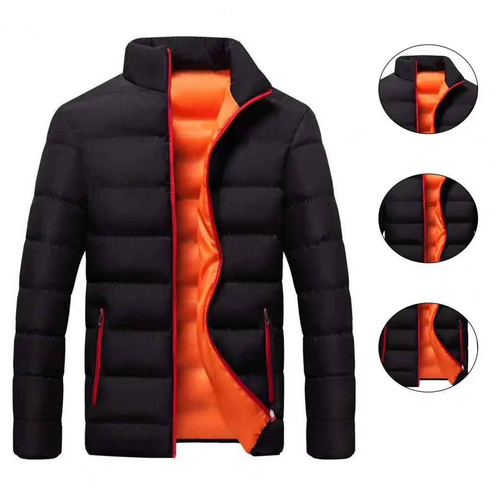 Winter Casual Fashion Warm Fit Men's Down Thickened Men Winter Warm Slim Fit Thick Bubble Coat Casual Jacket Outerwear